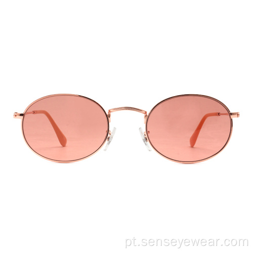 Mulheres Clássicos Mens de Aço Inoxidável Lentes de Lentes Sunglasses